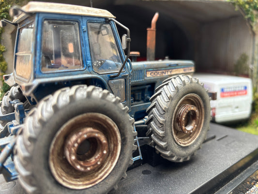 Prestige Weathered Well used County 1884 Tractor Conversion 1:32 scale wheel weights