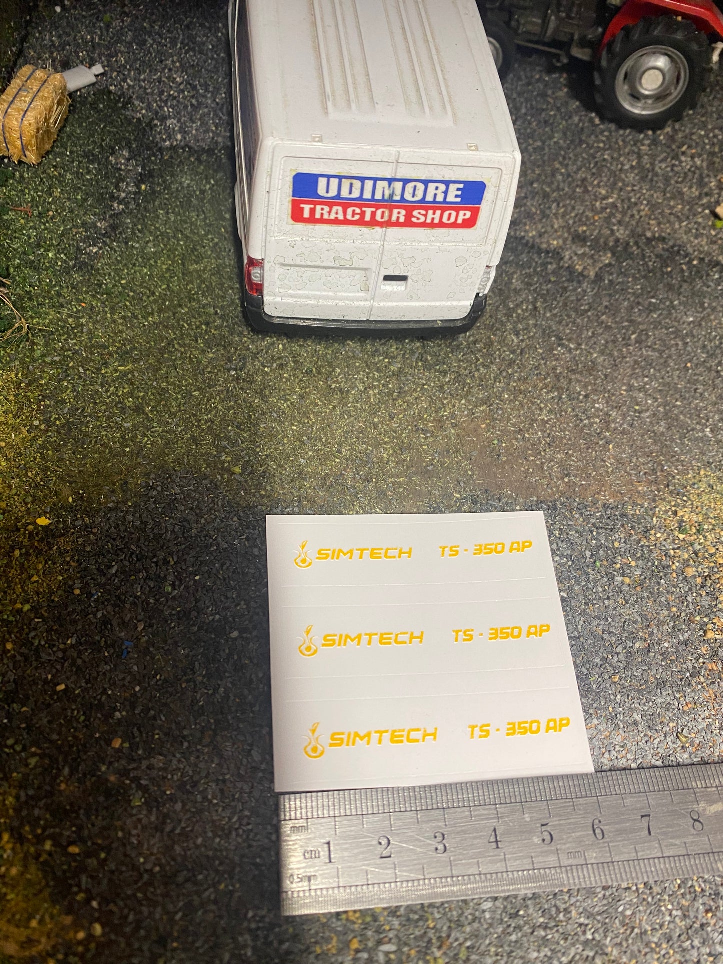 Simtech Farm Machinery TS 350 AP Drill pre cut High quality vinyl decals farm machinery stickers 1:32 scale