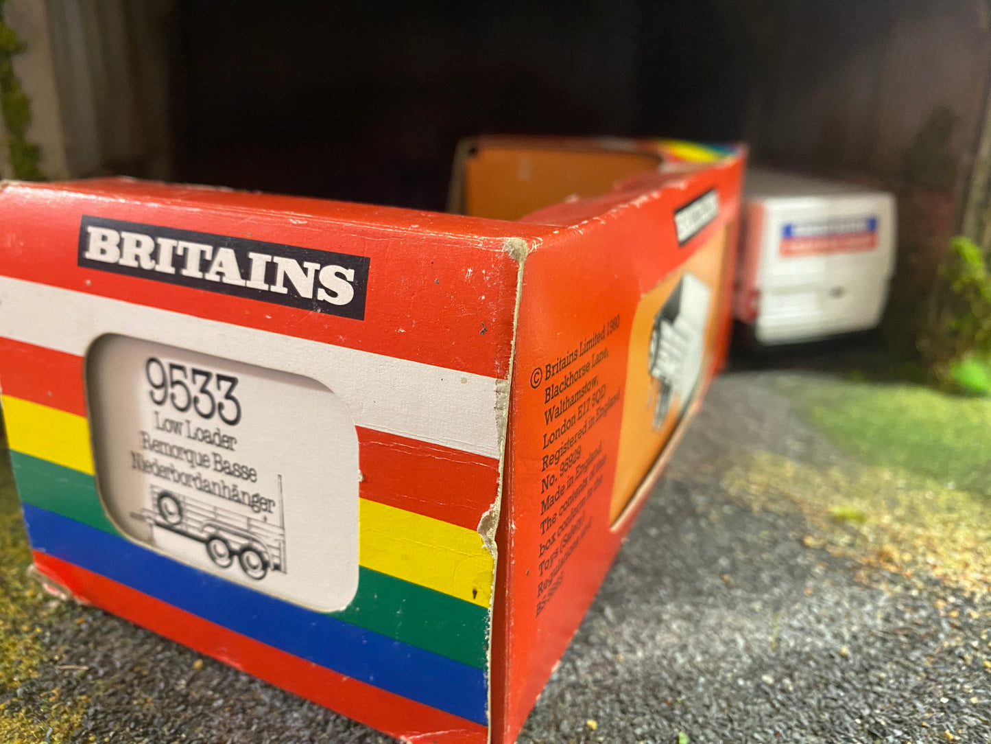 9553 Vintage Salop low loader trailer 1:32 scale boxed