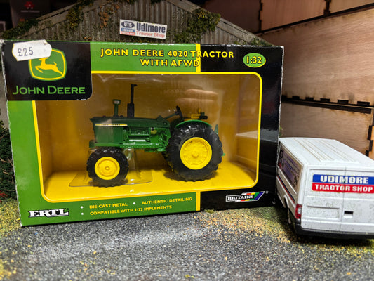 42336 Britains John Deere 4020 Tractor 4wd AFWD 1:32 scale obsolete