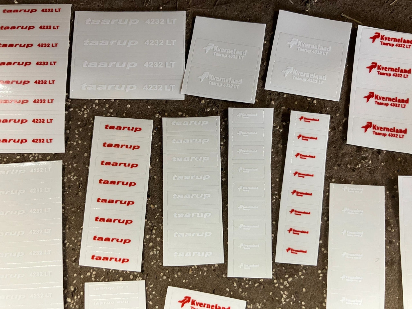 1:32 scale High quality huge vinyl pack over 120 x sticker set Kverneland Taarup farm machinery decals 1:32 scale Image 2