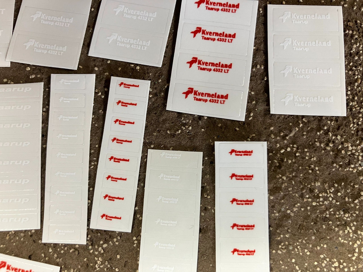 1:32 scale High quality huge vinyl pack over 120 x sticker set Kverneland Taarup farm machinery decals 1:32 scale Image 3