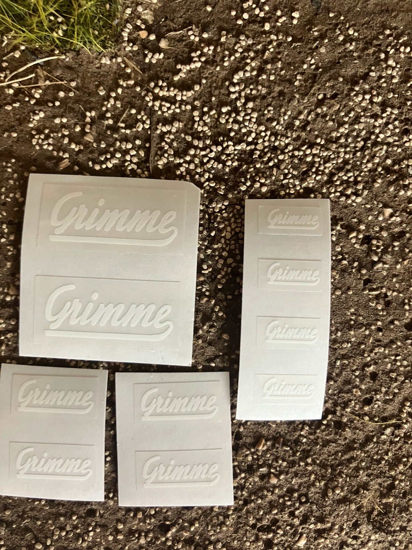 1:32 scale High quality vinyl 10 decals White Grimme harvester cultivator farm machinery stickers 1:32 scale Image 2