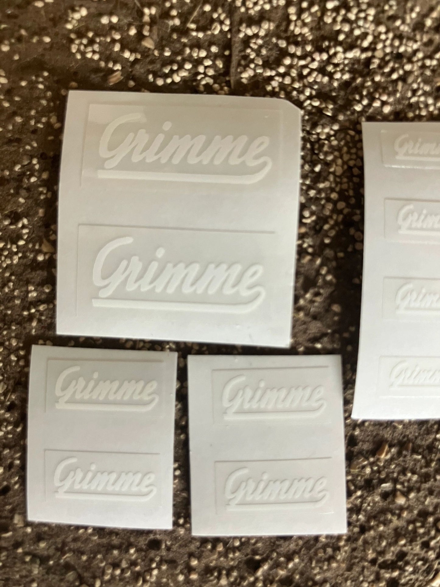 1:32 scale High quality vinyl 10 decals White Grimme harvester cultivator farm machinery stickers 1:32 scale Image 4