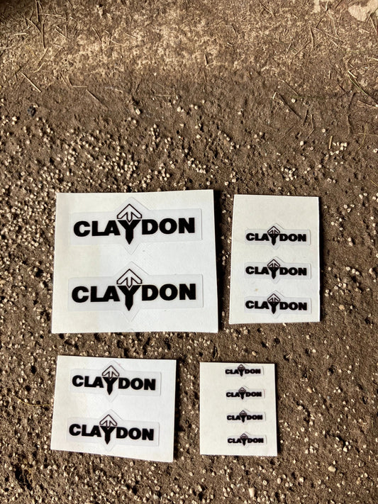 1:32 scale High quality vinyl 11 decals Claydon farm machinery stickers 1:32 scale Image 2