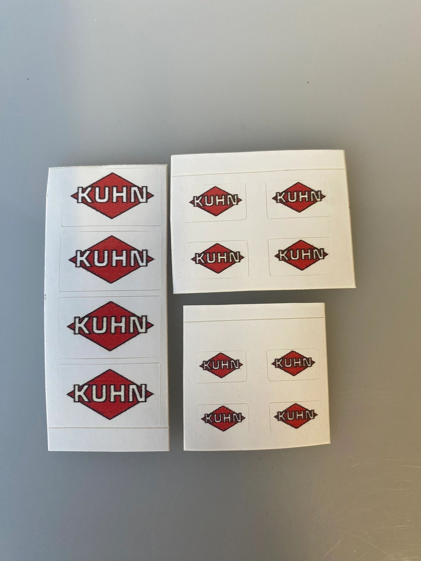 1:32 scale High quality vinyl 12 sticker set x Kuhn machinery decals Image