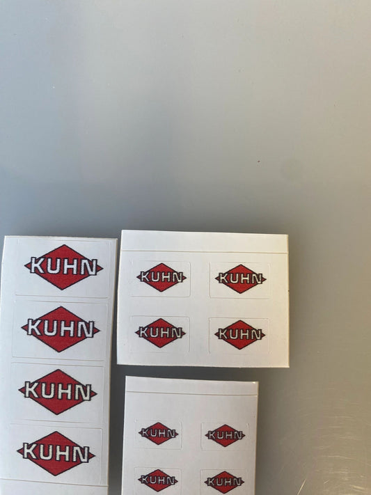 1:32 scale High quality vinyl 12 sticker set x Kuhn machinery decals Image 2