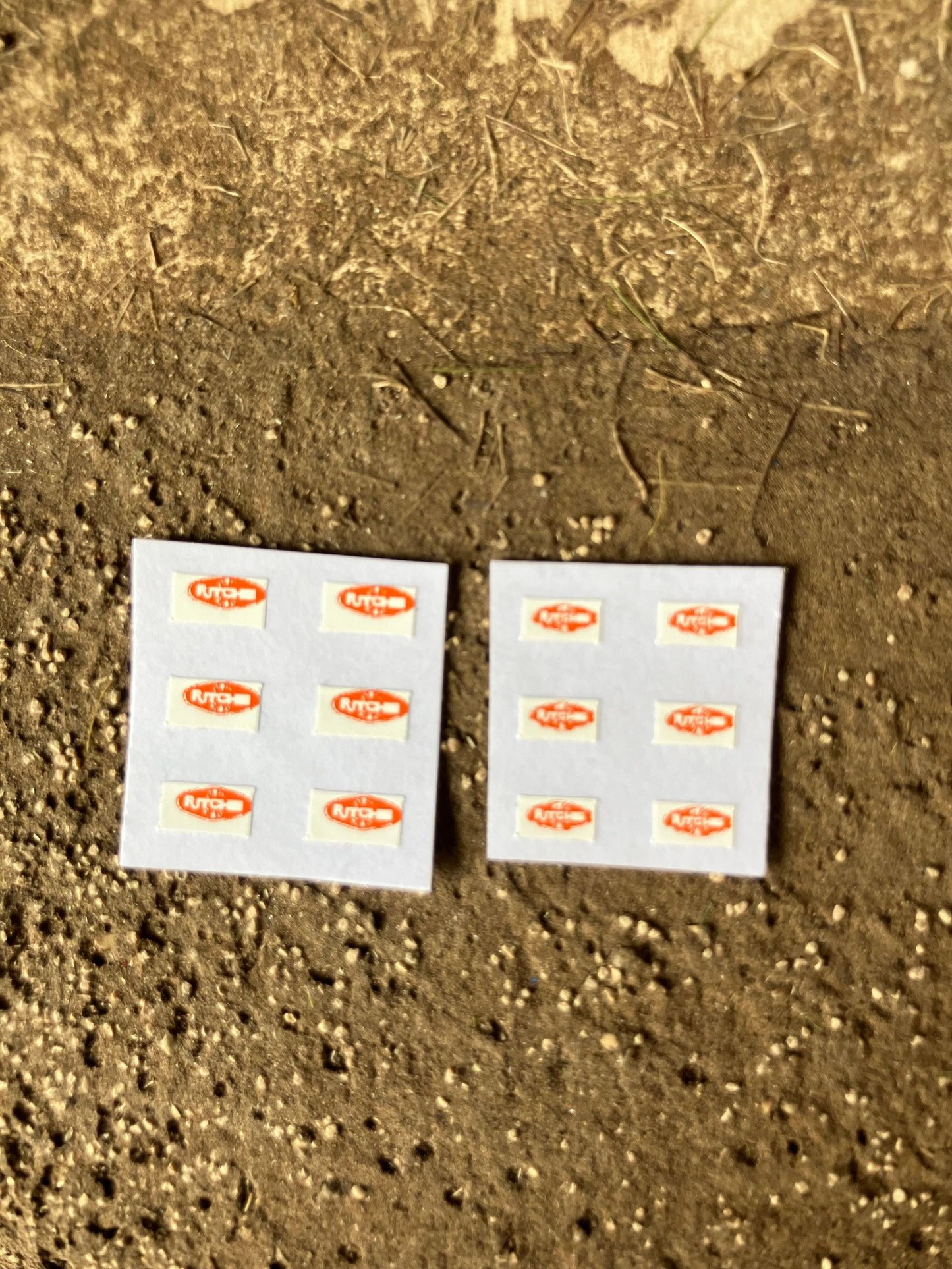 1:32 scale High quality vinyl 12 sticker set x Ritchie farm machinery decals Image