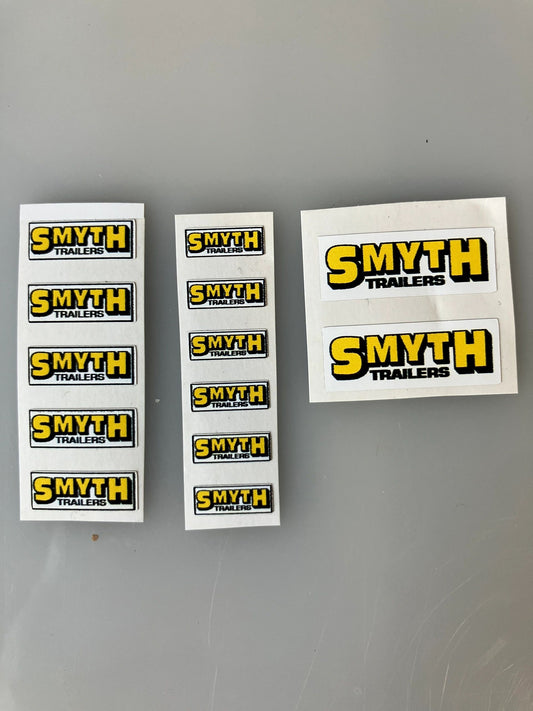 1:32 scale High quality vinyl 13 sticker set x Smyth trailer machinery decals Image 2