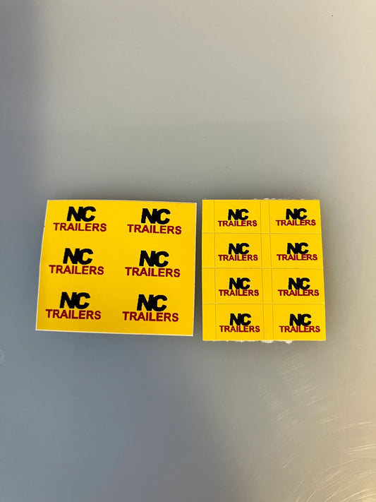 1:32 scale High quality vinyl 14 decals NC Trailers farm machinery stickers 1:32 scale Image 2