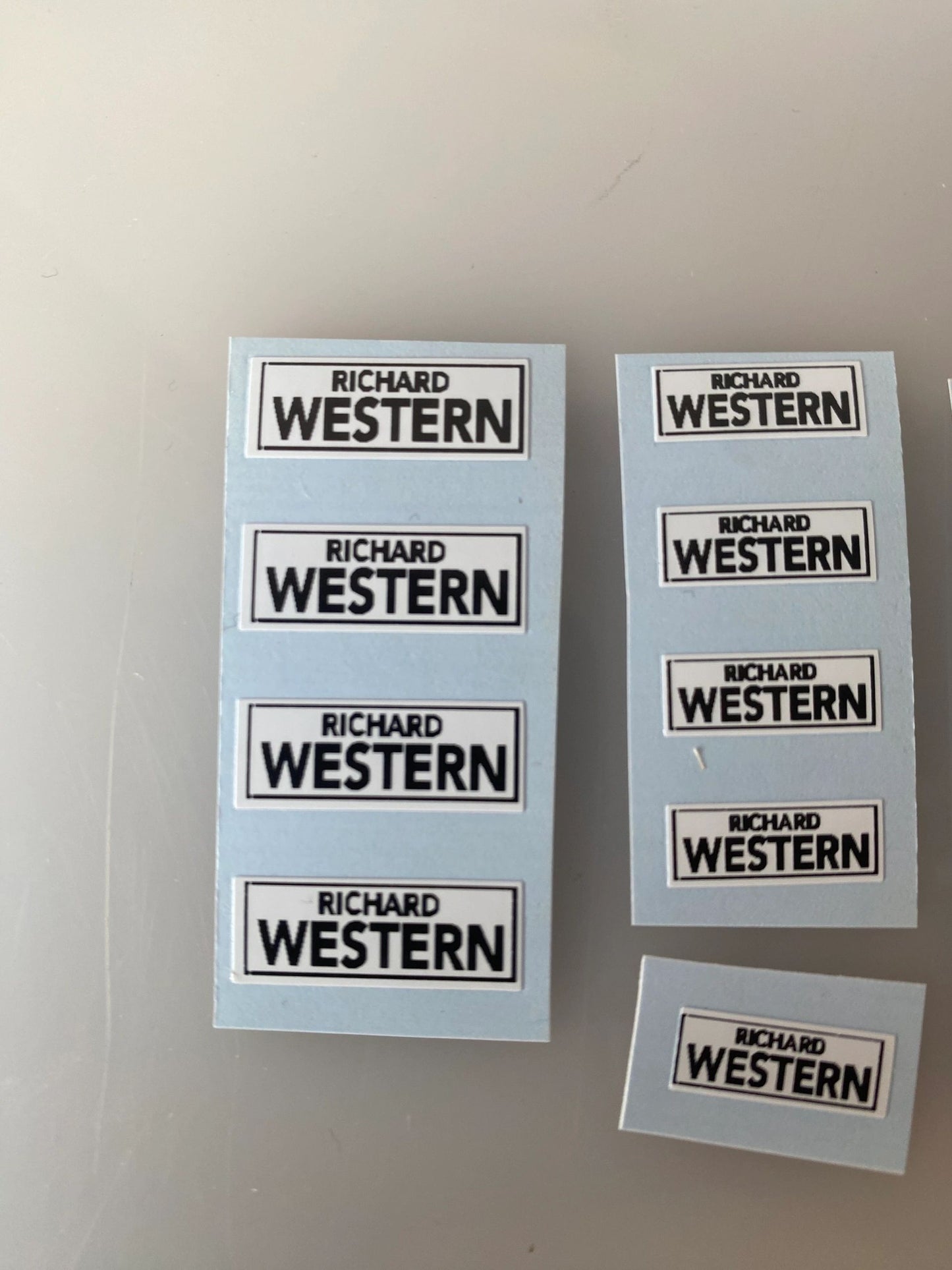 1:32 scale High quality vinyl 15 sticker set x Richard Western trailers machinery decals Image 3