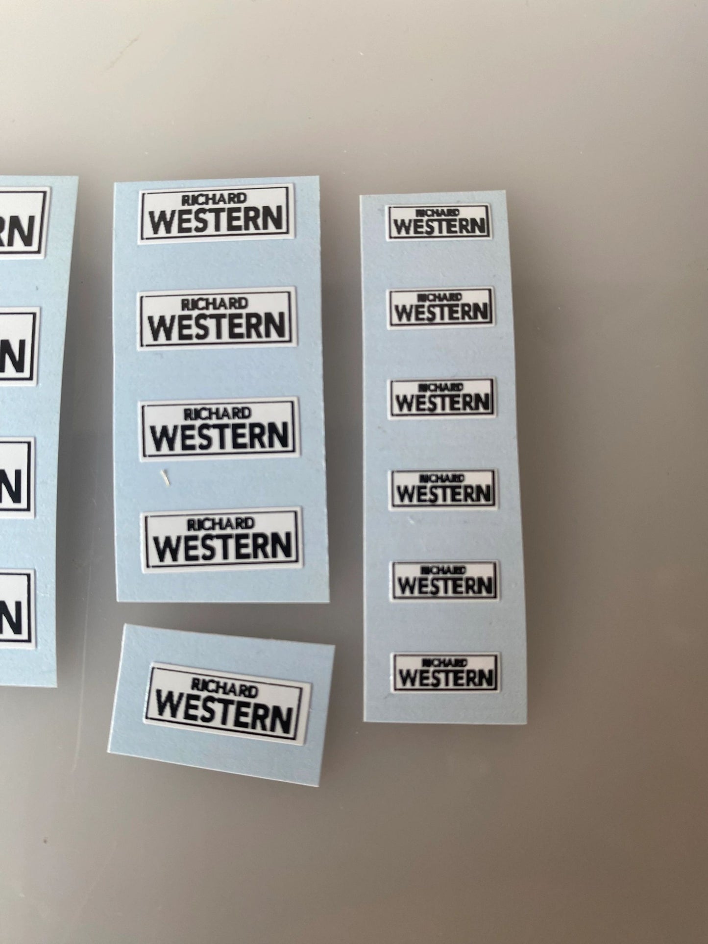 1:32 scale High quality vinyl 15 sticker set x Richard Western trailers machinery decals Image 4