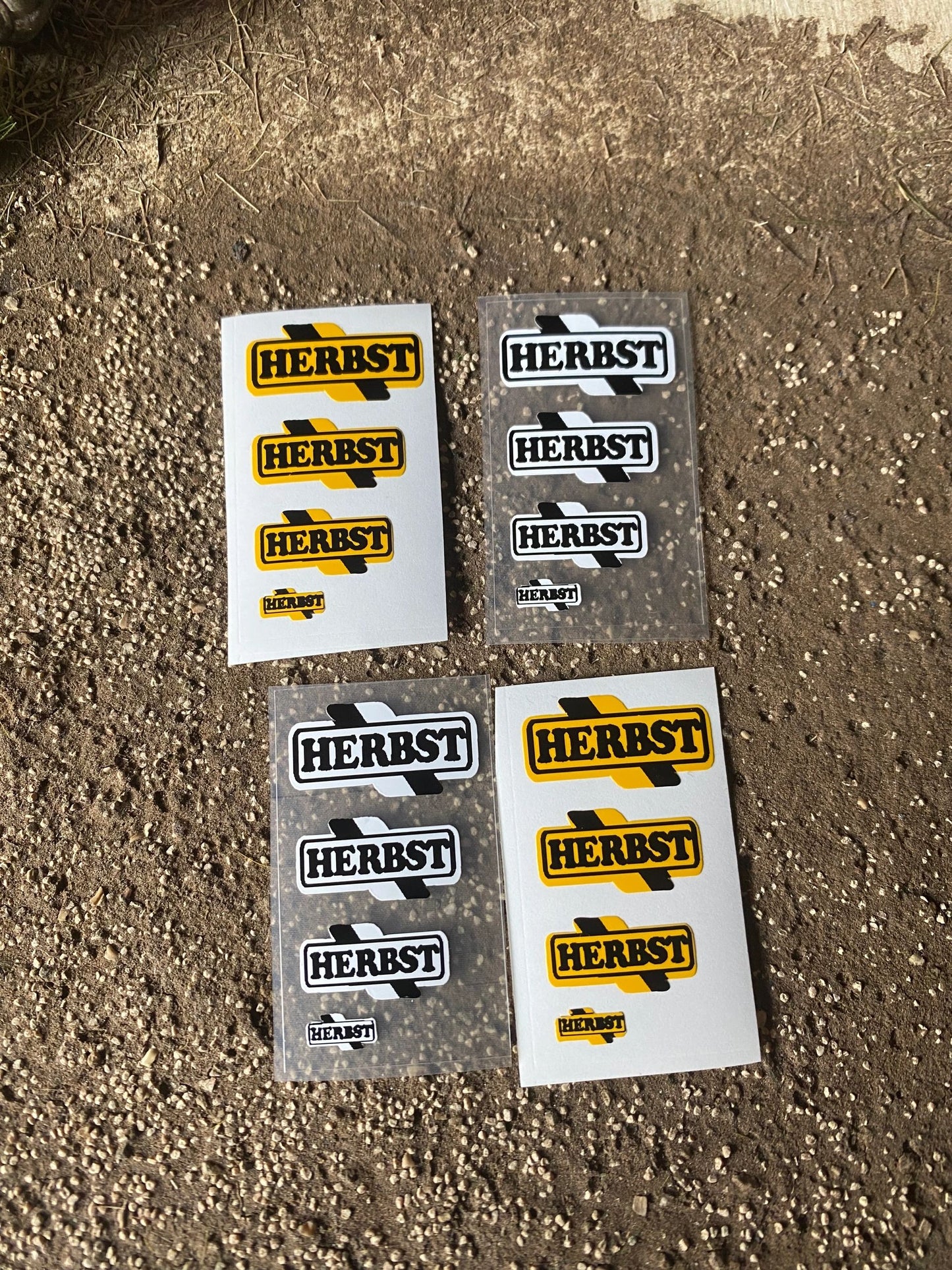 1:32 scale High quality vinyl 16 decals Herbst trailers farm machinery stickers 1:32 scale Image