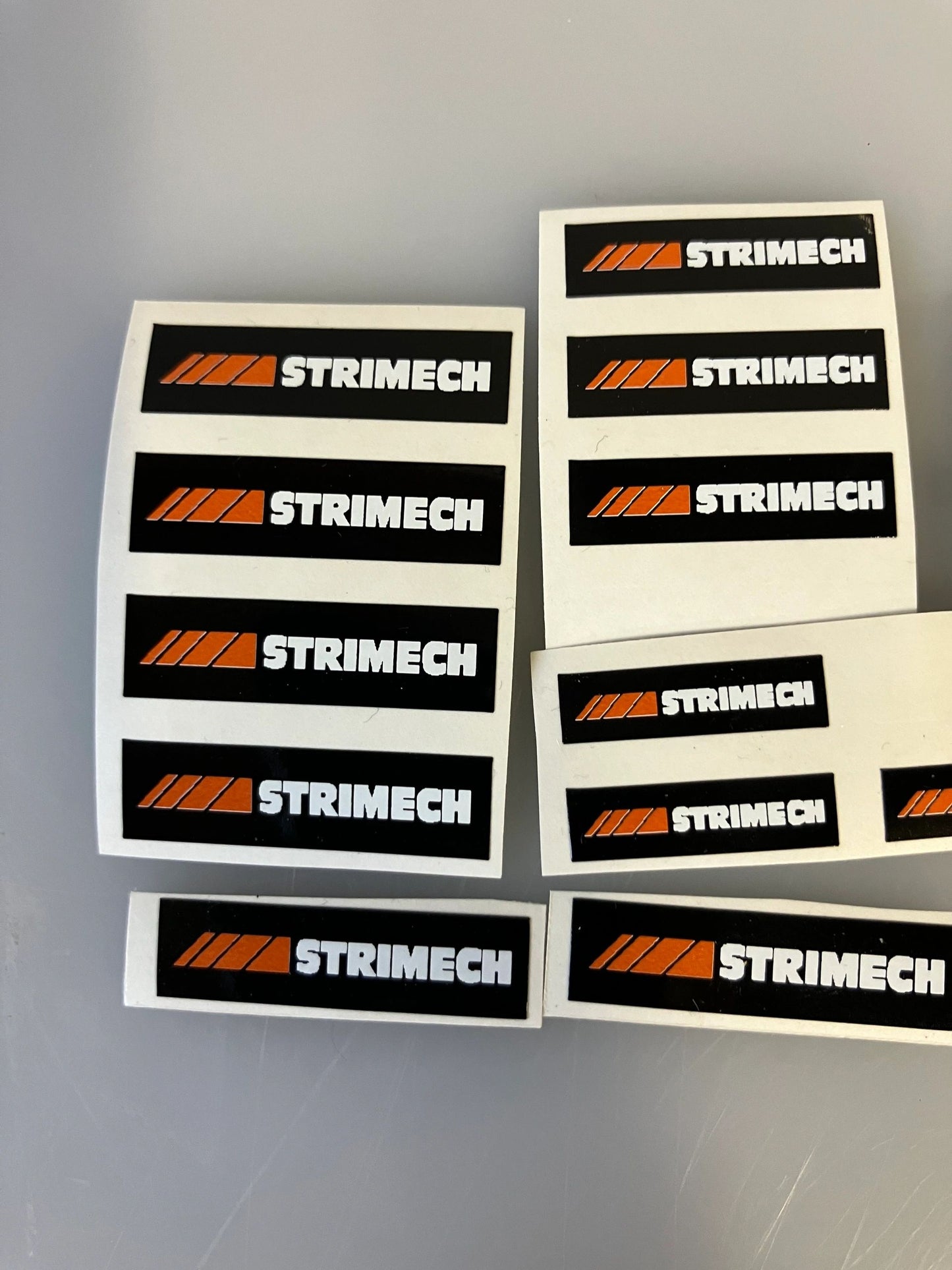 1:32 scale High quality vinyl 16 decals Strimech farm machinery stickers 1:32 scale Image