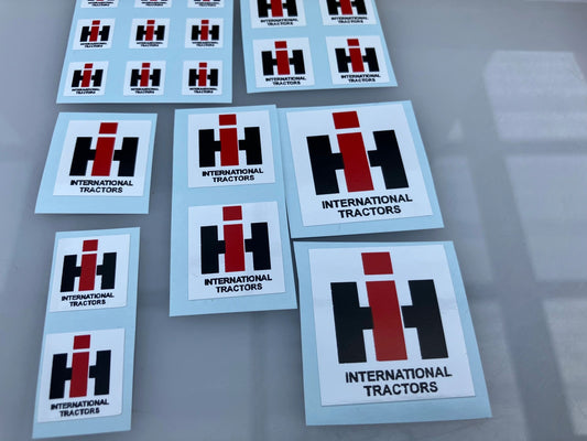 1:32 scale High quality vinyl 20 x IH International Harvester Agricultural Tractor trailer farm machinery decals Image 2