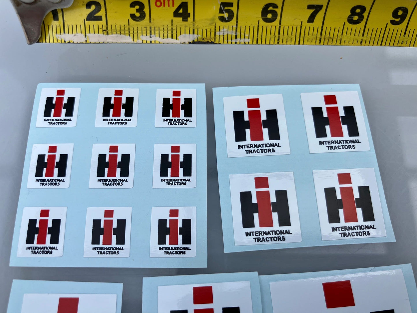 1:32 scale High quality vinyl 20 x IH International Harvester Agricultural Tractor trailer farm machinery decals Image 3