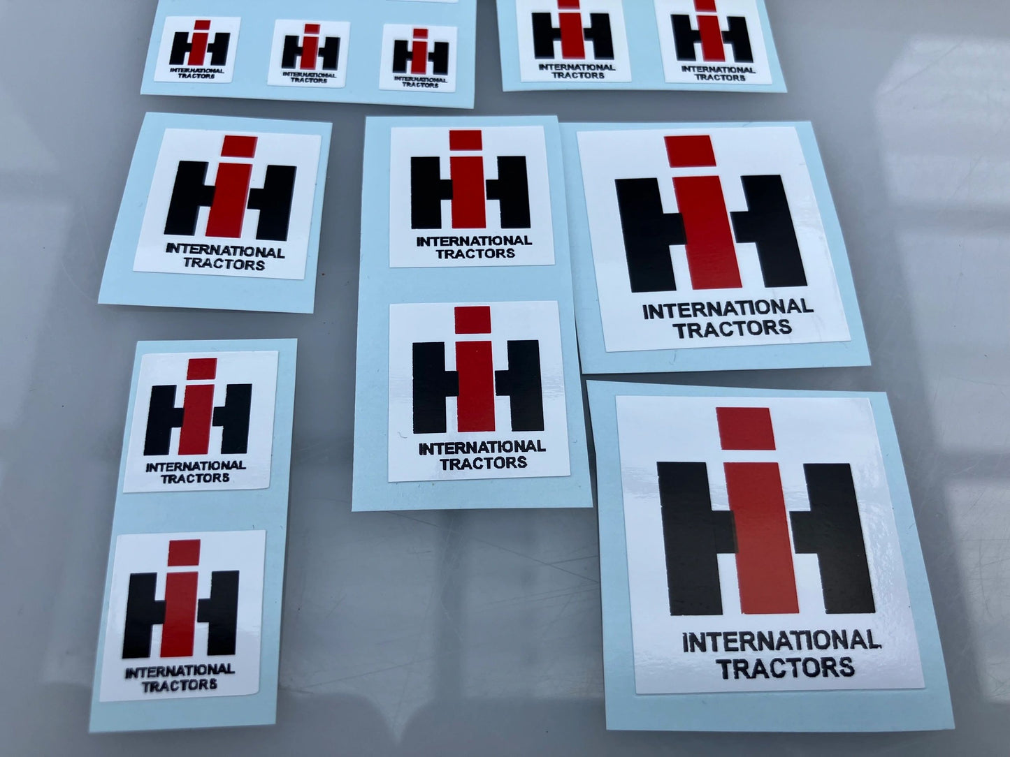 1:32 scale High quality vinyl 20 x IH International Harvester Agricultural Tractor trailer farm machinery decals Image 4