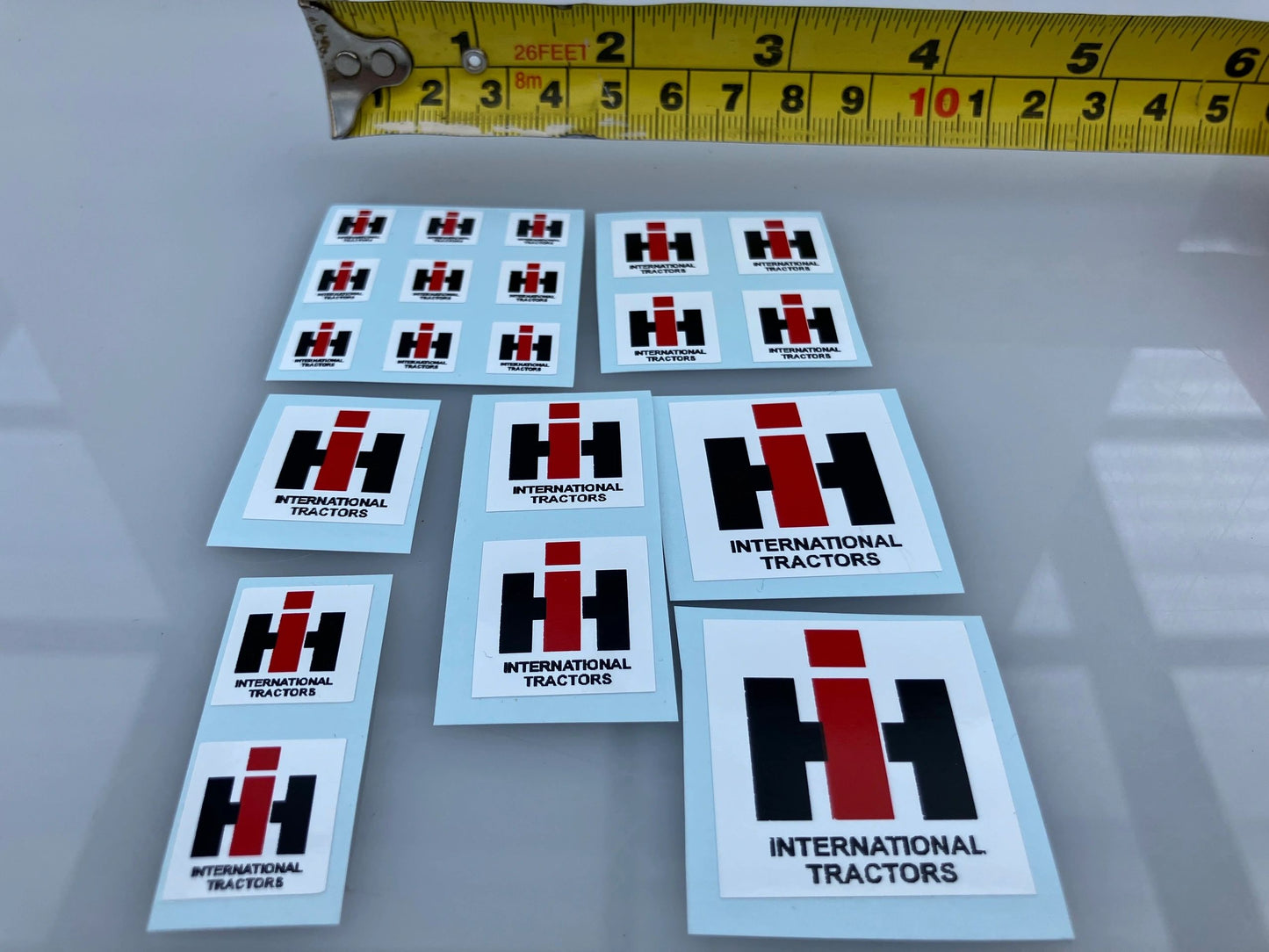 1:32 scale High quality vinyl 20 x IH International Harvester Agricultural Tractor trailer farm machinery decals Image 6