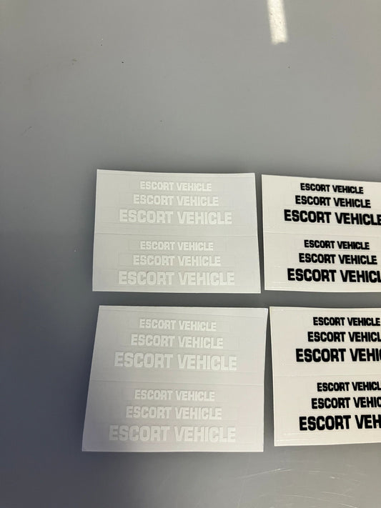 1:32 scale High quality vinyl 24 decals Escort Vehicle farm Tractor machinery decals Image 2