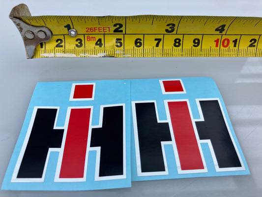 1:32 scale High quality vinyl 2 big x IH International Harvester Logo Tractor trailer farm machinery decals Image 2