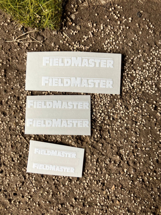 1:32 scale High quality vinyl 6 decal sticker set Smyth WHITE Field master white trailer machinery decals Image 2