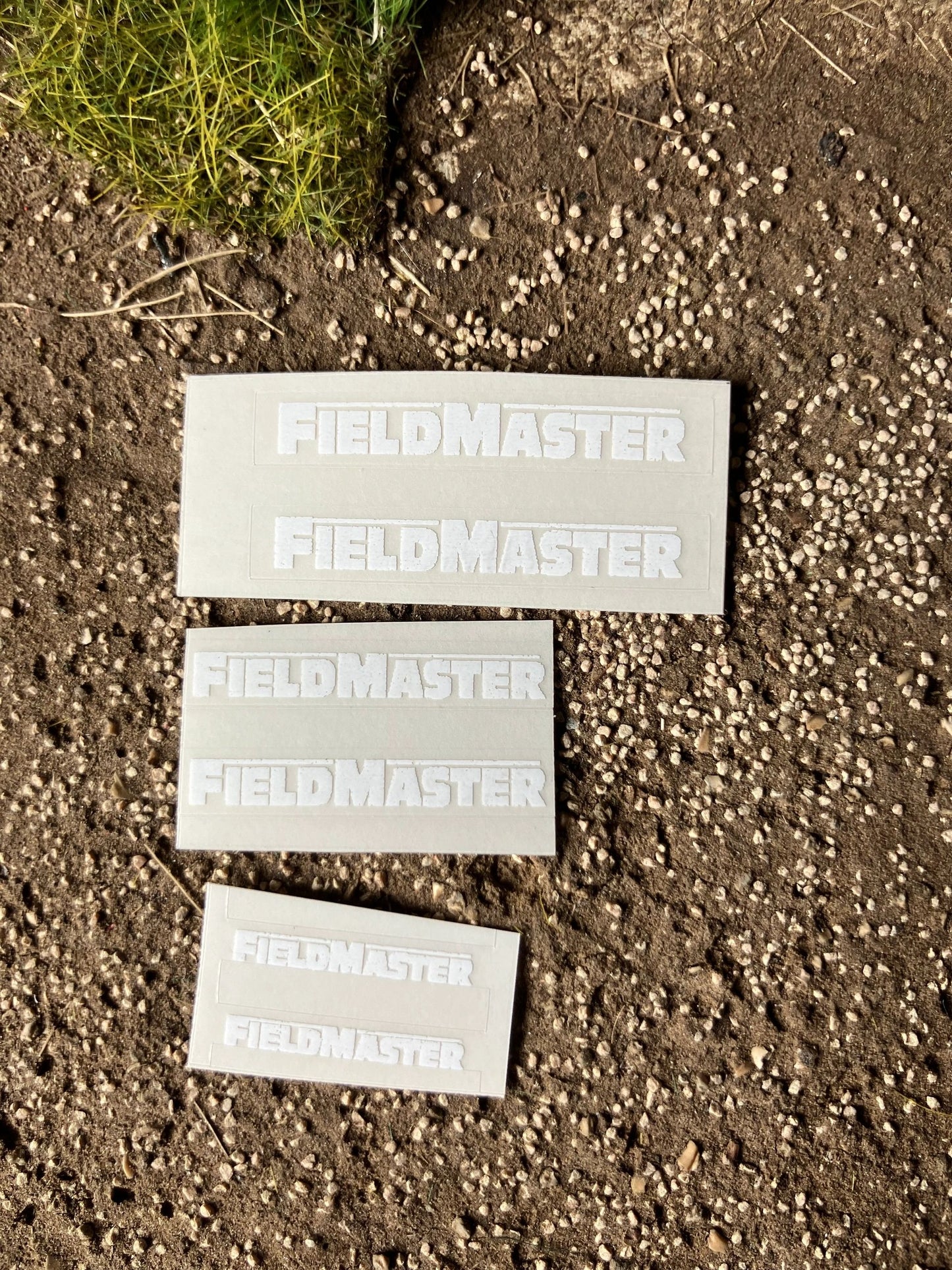 1:32 scale High quality vinyl 6 decal sticker set Smyth WHITE Field master white trailer machinery decals Image 3
