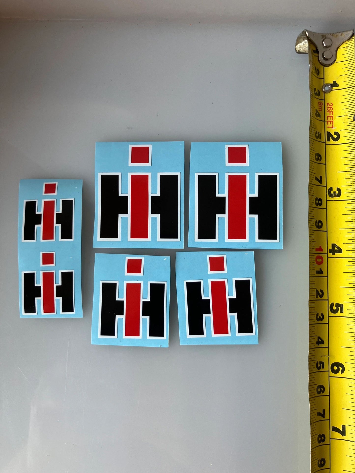 1:32 scale High quality vinyl 6 x IH International Harvester Agricultural Tractor trailer farm machinery decals Image 3