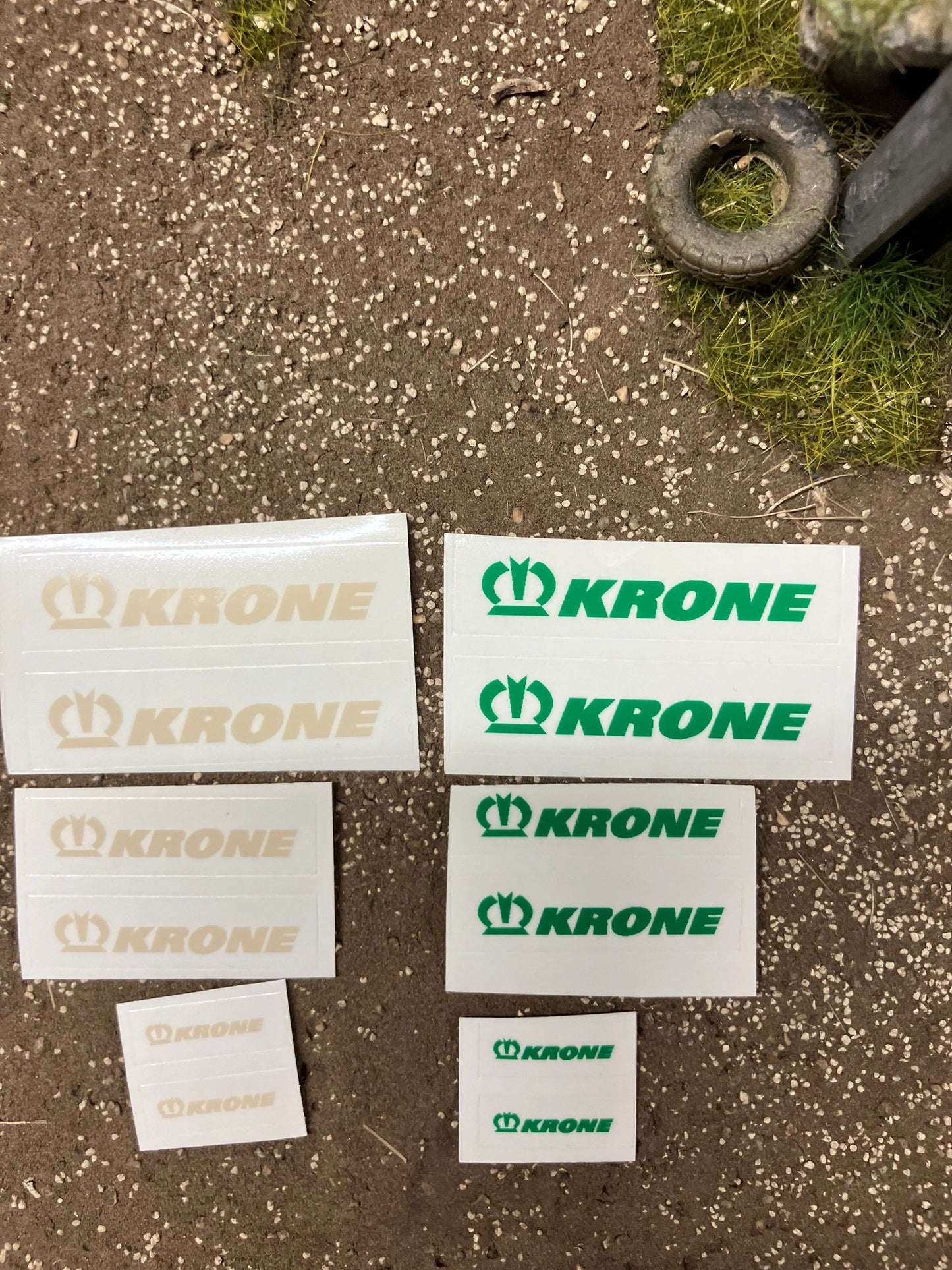 1:32 scale High quality vinyl huge pack 12 decals Krone Harvester farm machinery decals Image