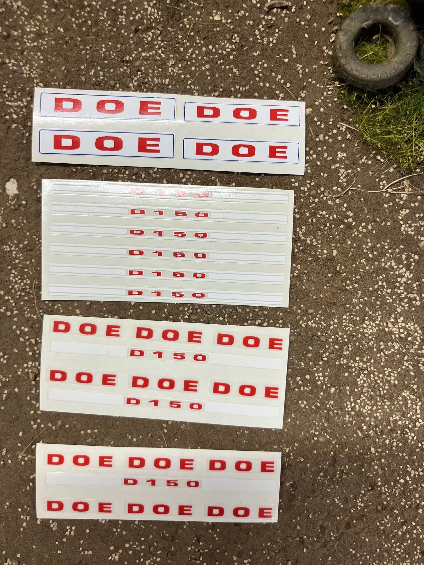 1:32 scale High quality vinyl huge pack decals DOE D150 triple D farm machinery stickers 1:32 scale Image 3