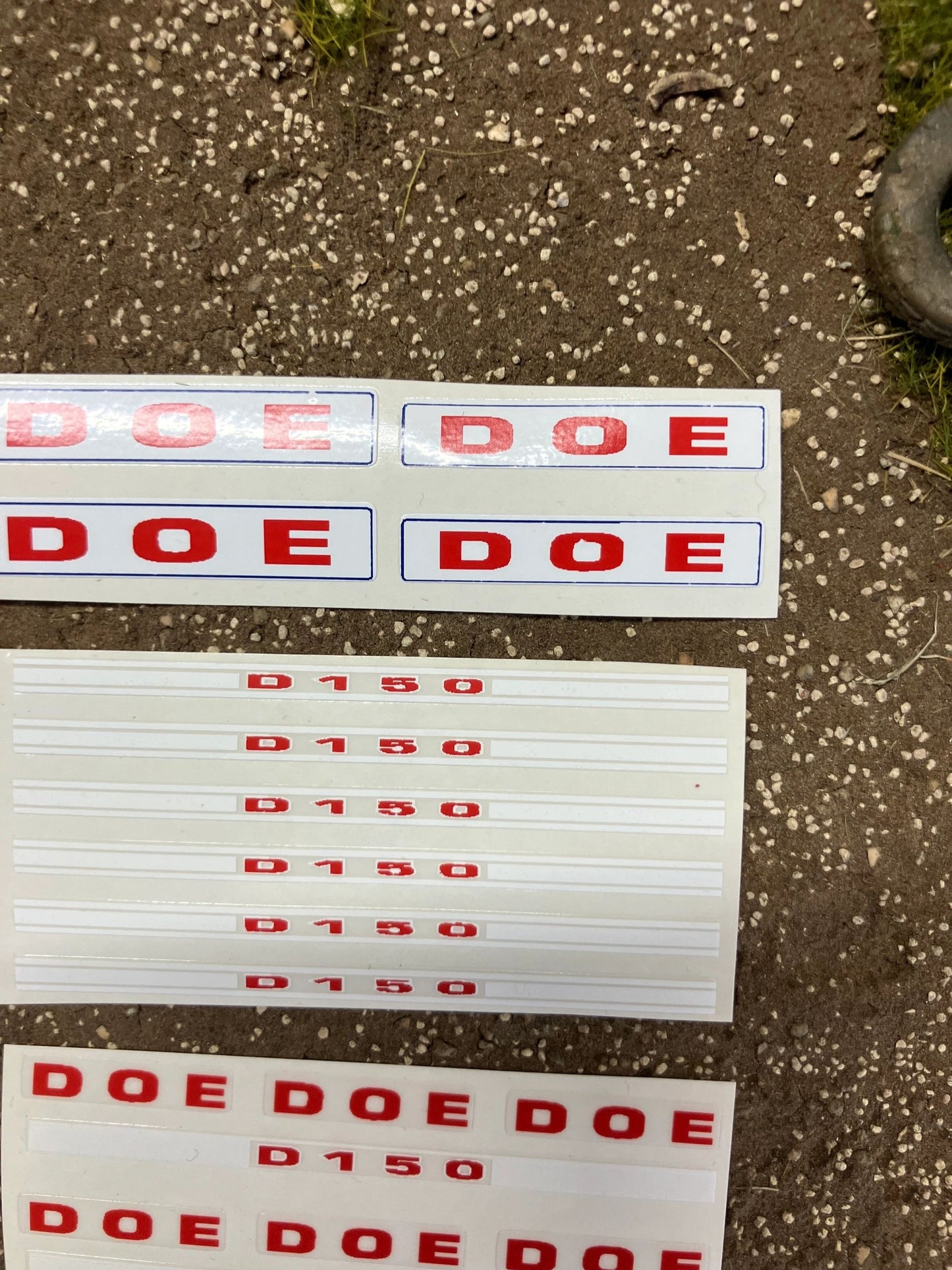 1:32 scale High quality vinyl huge pack decals DOE D150 triple D farm machinery stickers 1:32 scale Image 4