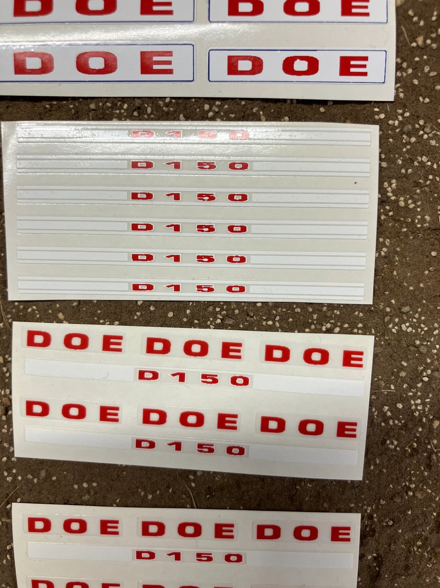 1:32 scale High quality vinyl huge pack decals DOE D150 triple D farm machinery stickers 1:32 scale Image 6