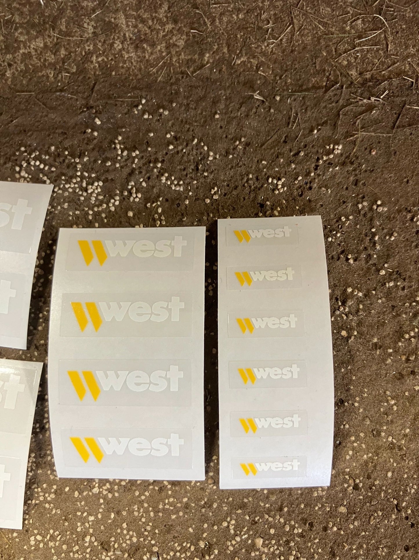 1:32 scale High quality vinyl pack 14 x sticker set West spreader trailer farm machinery decals 1:32 scale Image 3