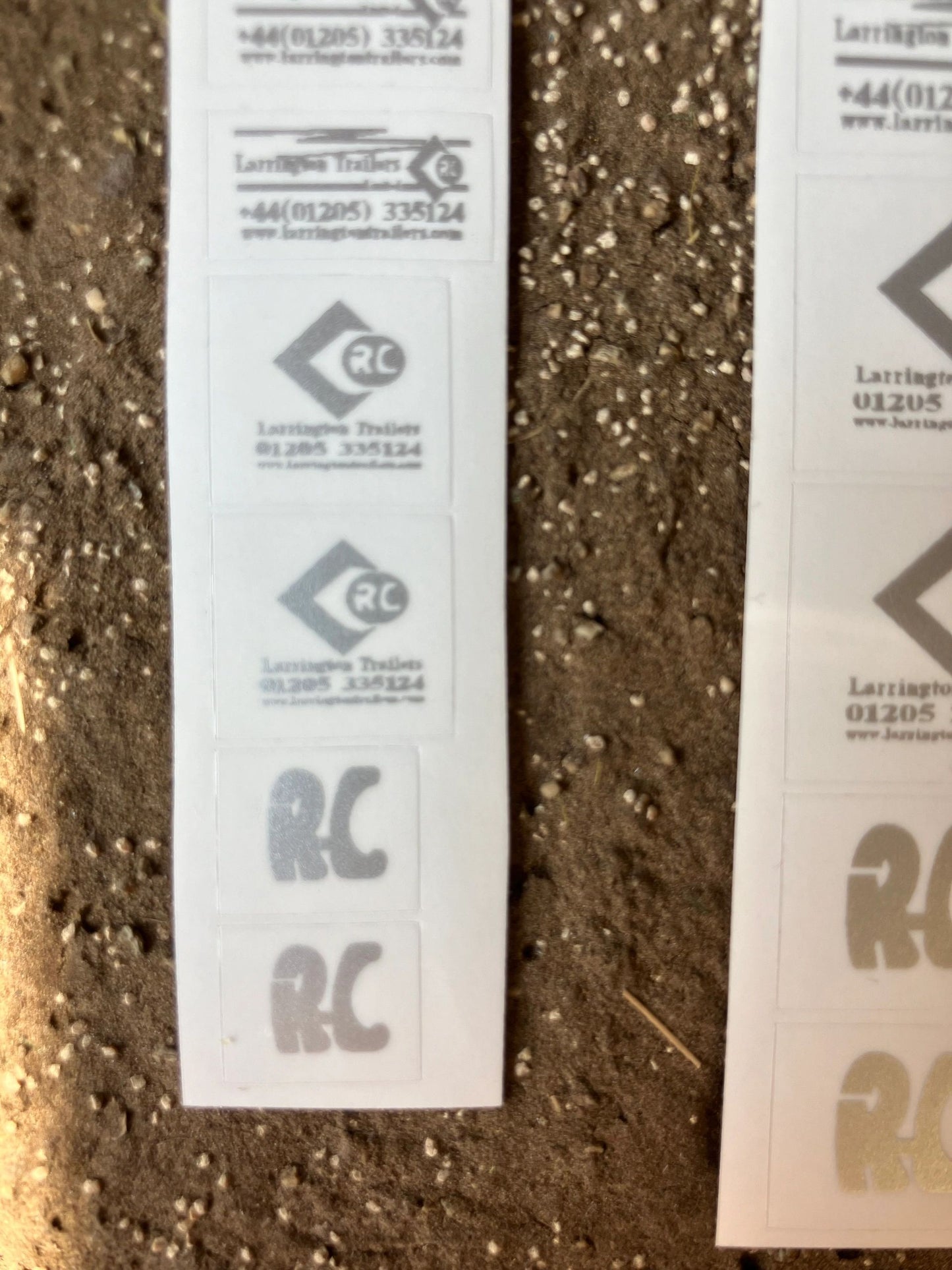 1:32 scale High quality vinyl pack 24 x sticker set Larrington Trailers root king RC farm machinery decals 1:32 scale Image 5