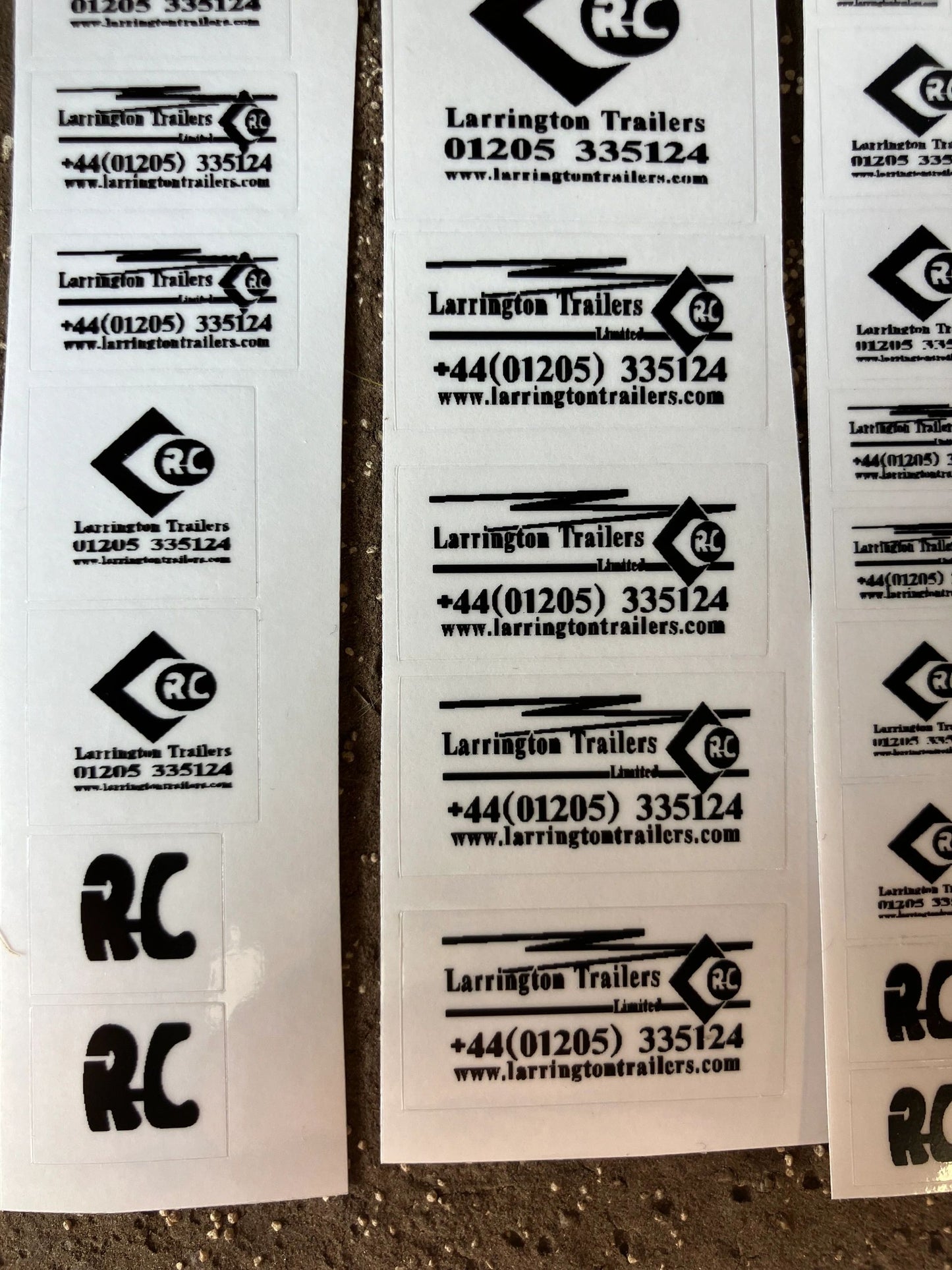 1:32 scale High quality vinyl pack 36 x sticker set Larrington Trailers root king RC farm machinery decals 1:32 scale Image 5