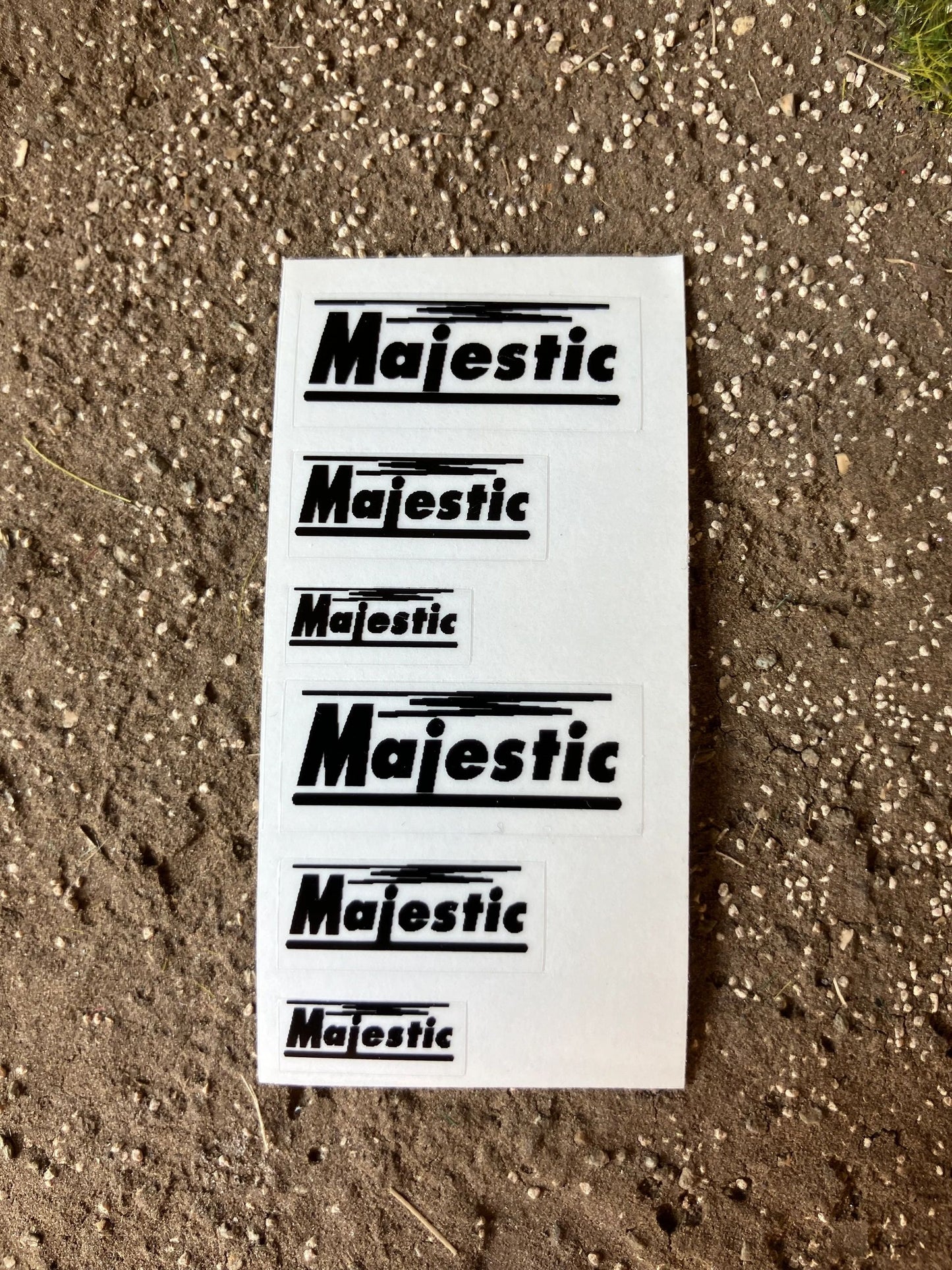 1:32 scale High quality vinyl pack 6 x sticker set Larrington Majestic Trailers farm machinery decals Image
