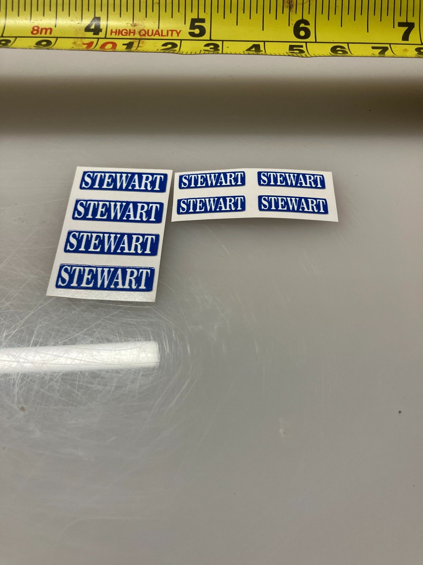 1:32 scale High quality vinyl pack 8 sticker set Stewart Trailer farm machinery decals Image 3