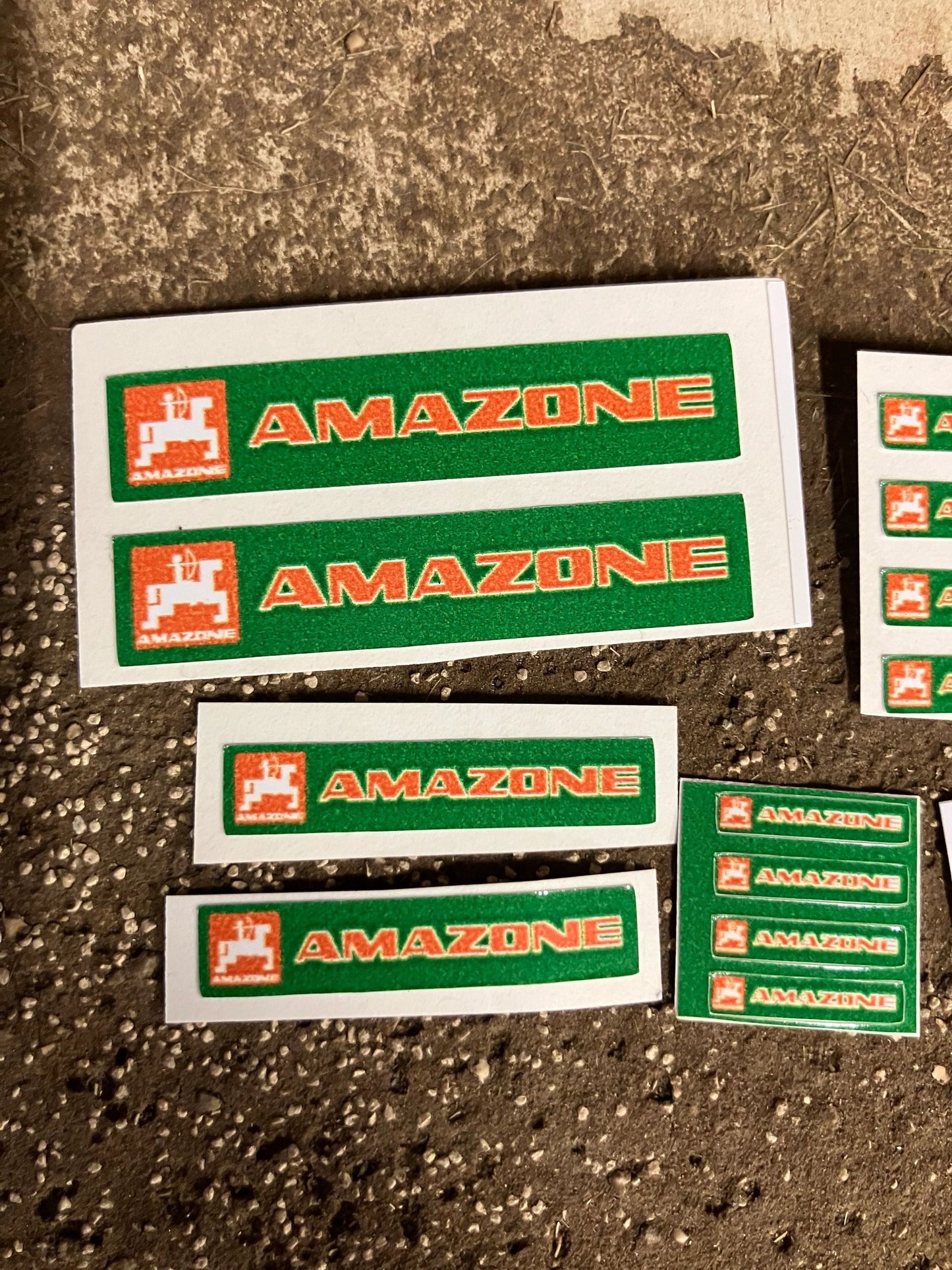 1:32 scale High quality white vinyl 16 x Amazone farm machinery decals Image 3