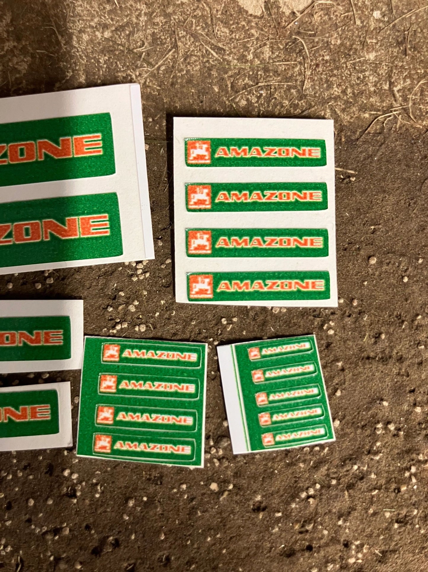 1:32 scale High quality white vinyl 16 x Amazone farm machinery decals Image 4