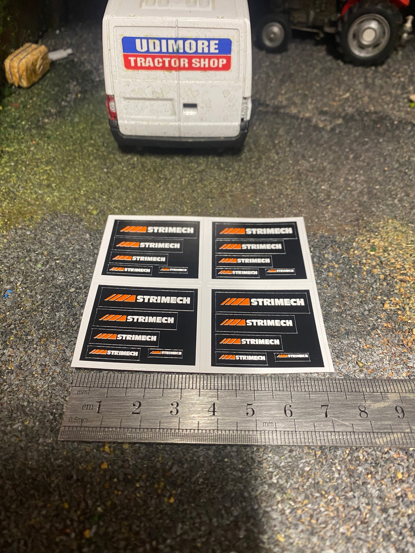 Strimech farm machinery stickers 1:32 scale High quality vinyl precut 20 decals