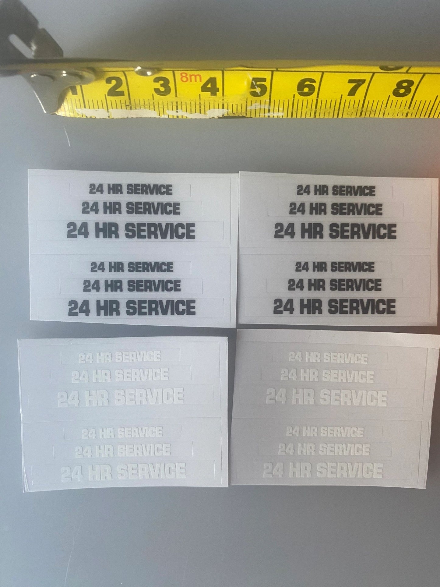 24hr service 1:32 scale High quality vinyl 24 decals Tractor farm machinery decals Image