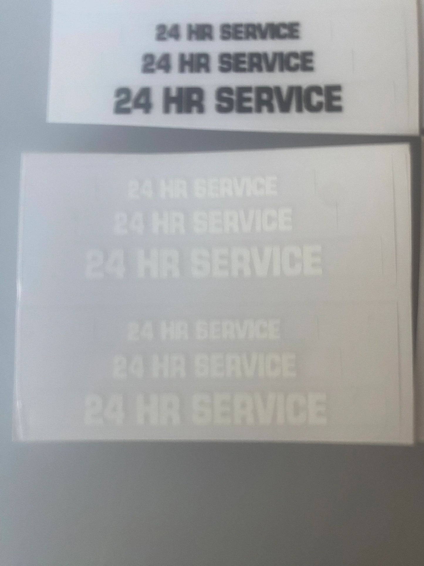 24hr service 1:32 scale High quality vinyl 24 decals Tractor farm machinery decals Image 3