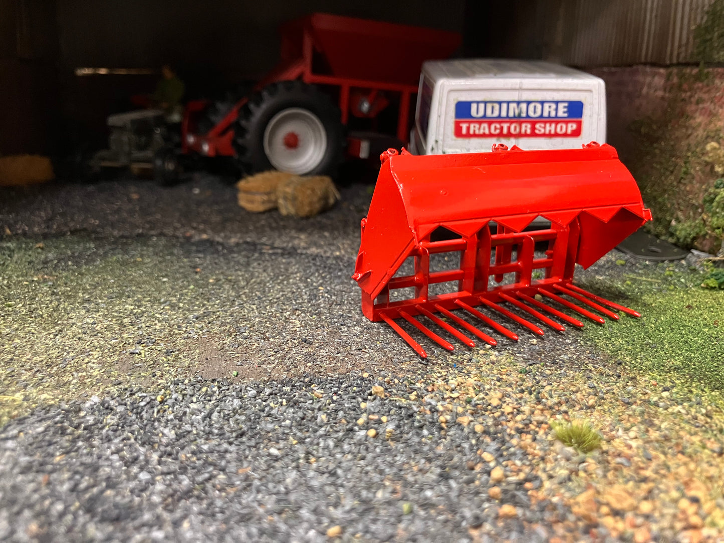 BRASS Scratchbuilt Shear Grab Block Cutter 2 ram version 1:32 scale Handbuilt Perfect 32 loader