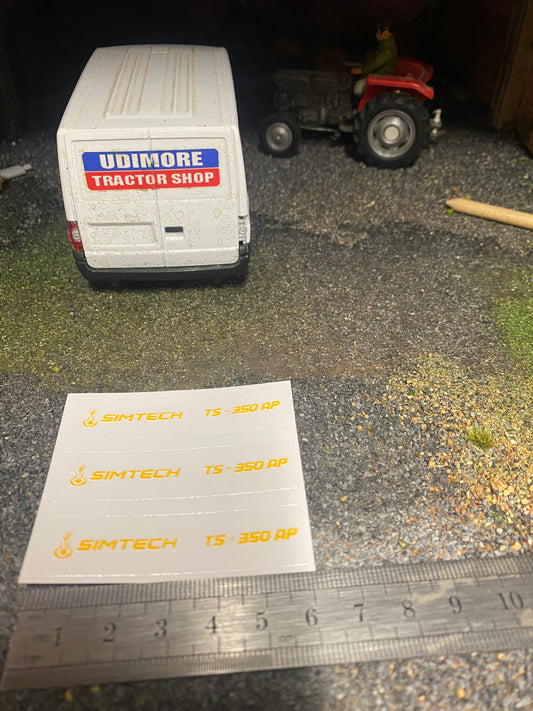 Simtech Farm Machinery TS 350 AP Drill pre cut High quality vinyl decals farm machinery stickers 1:32 scale