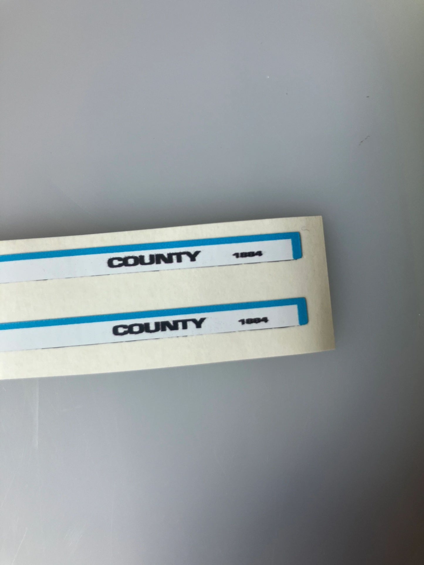 2 x County 1884 Tractor bonnet decals farm machinery decals Image 4