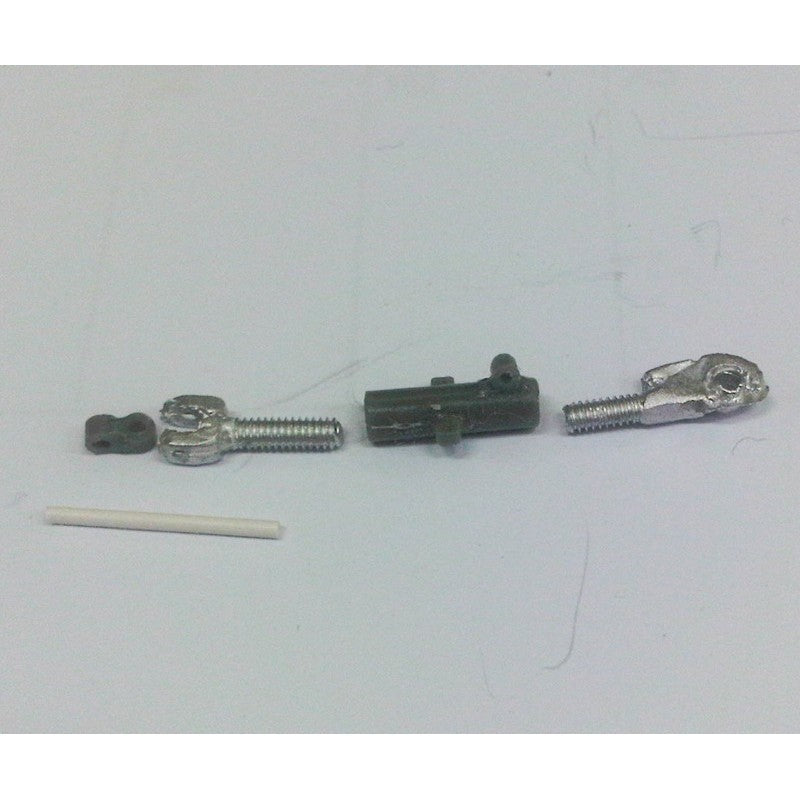 04145 3 point Linkage adjustable arm point 25-33mm White Metal Artisan32 Tractor farm machinery 1:32 scale