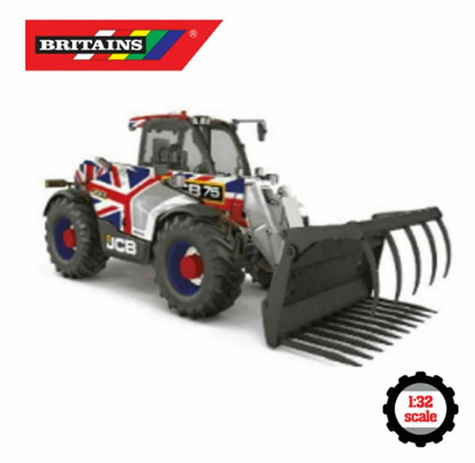 43317 Britains JCB Union Jack Loadall 75th Anniversary Agri Pro model 1:32 BOXED Image 2