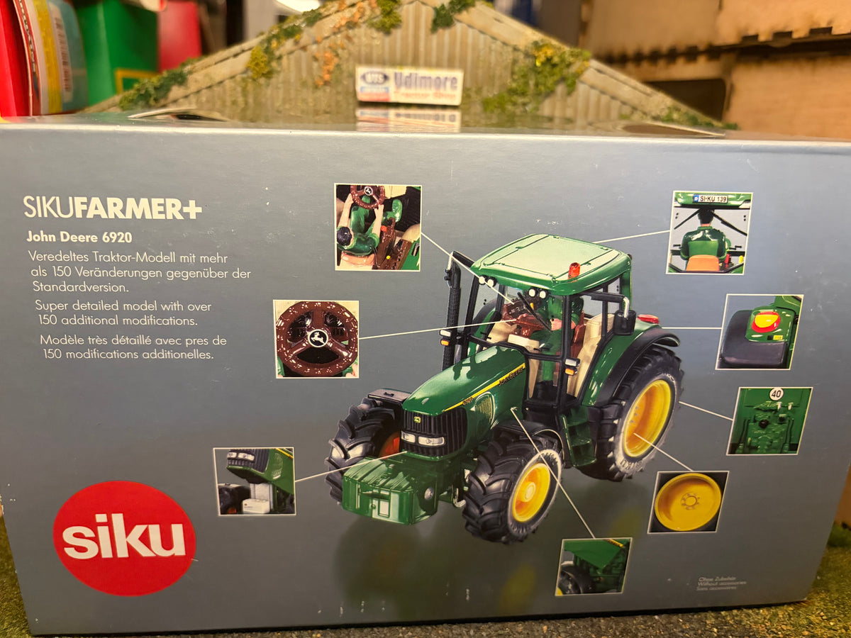 RARE Siku Farmer+ John Deere 6920 Tractor 4455 – 1:32 Scale Boxed Obsolete