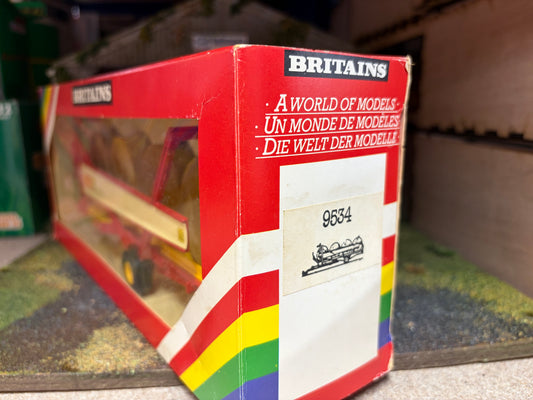 9534 Vintage Britains Krone Benac RBR 3000 bale trailer 1:32 scale Rainbow box Obsolete