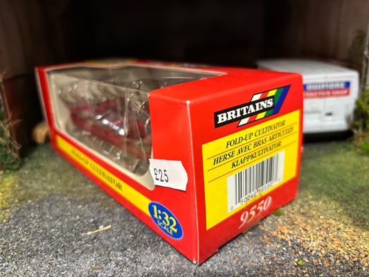 9550 Vintage Britains Fold Up Cultivator 1:32 scale boxed obsolete