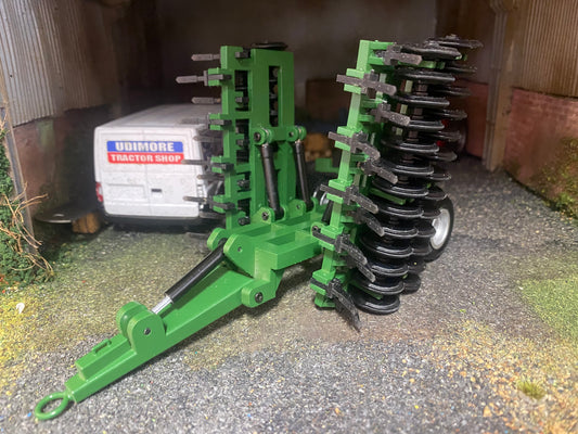 Simba Great Plains Green 6m double folding press cultipress 1:32 scale conversion